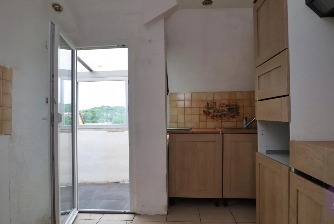 Appartement traversant lumineux de 70,40 m² avec loggia à Gresswiller 