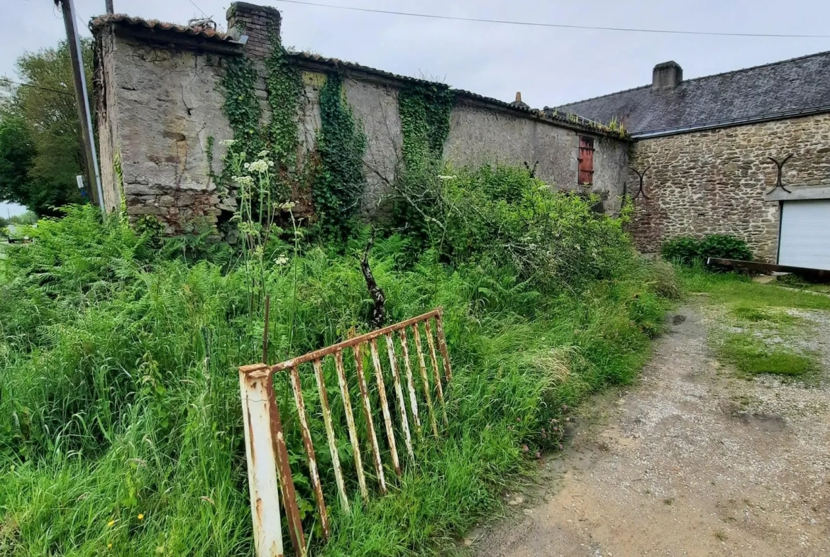 Bâtiment en pierres à rénover à Malville - Centre-ville, proche commodités 