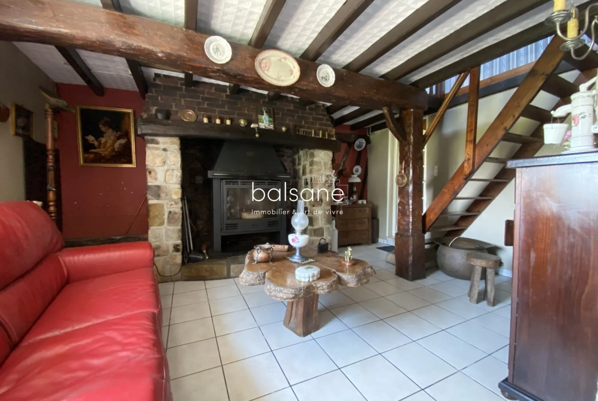 Maison normande en colombage à vendre à 15 min de la mer 