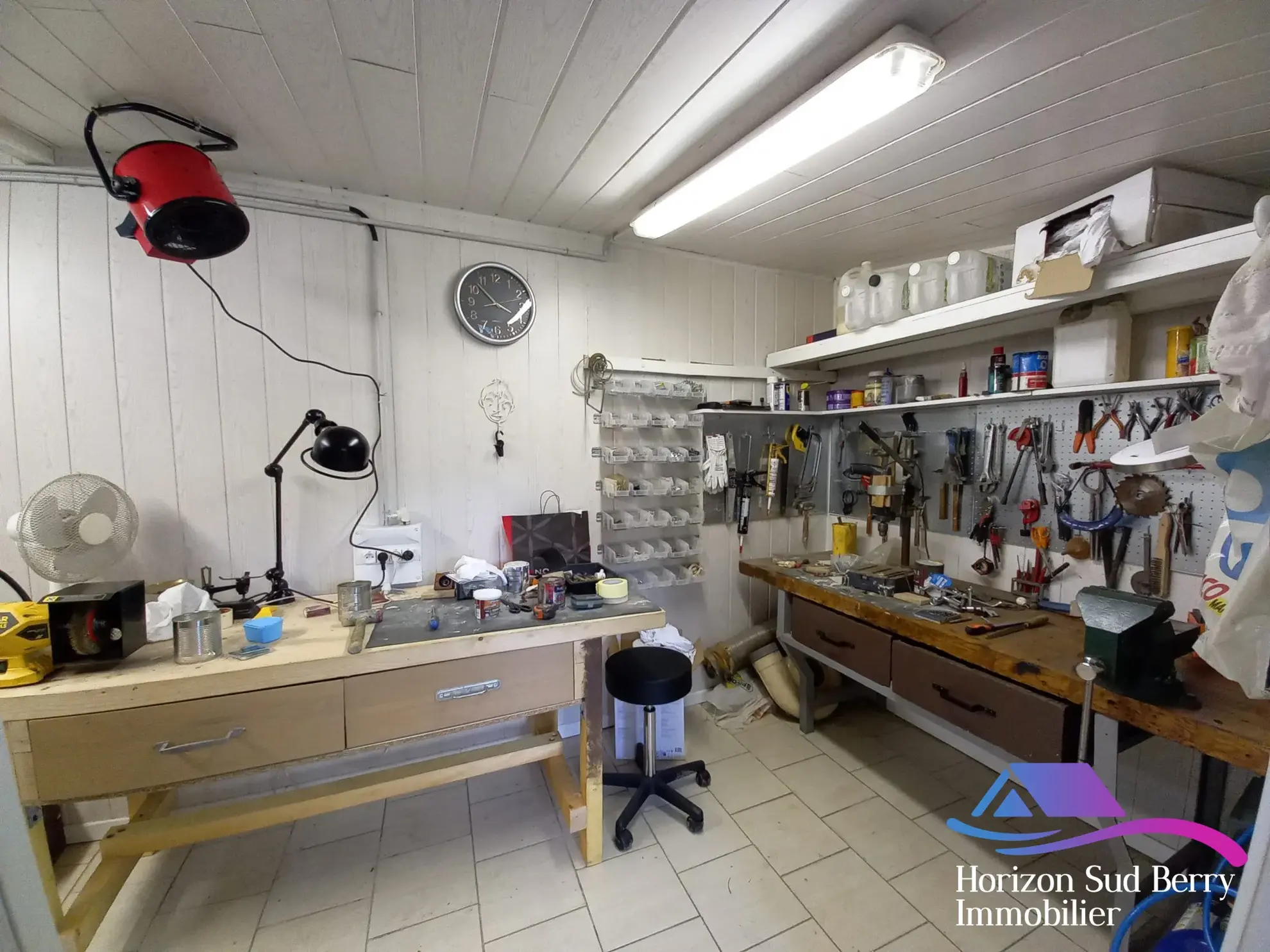 atelier Maison rénovée avec jardin et garage dans le Sud du Berry 