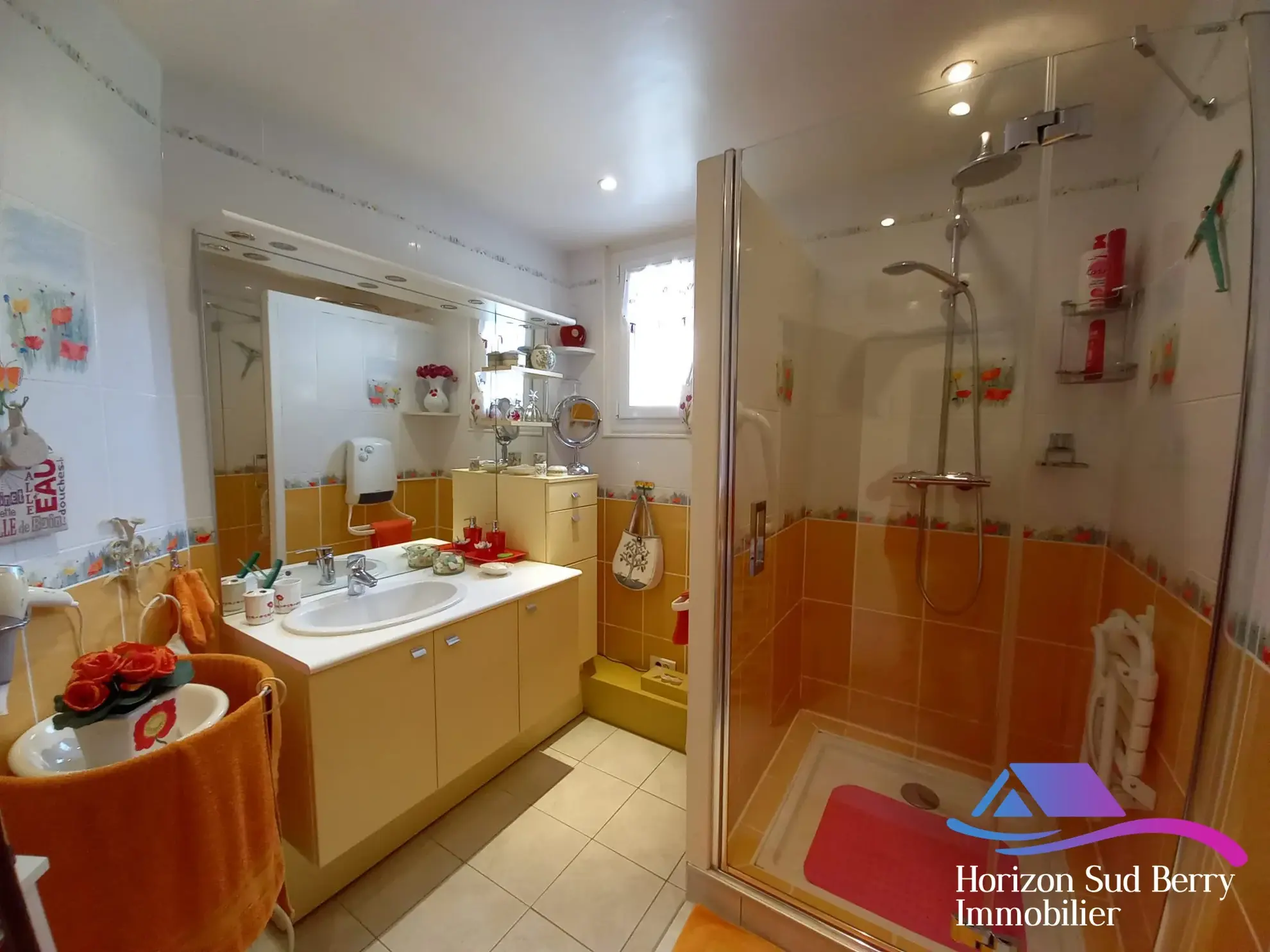 salle d'eau Maison rénovée avec jardin et garage dans le Sud du Berry 