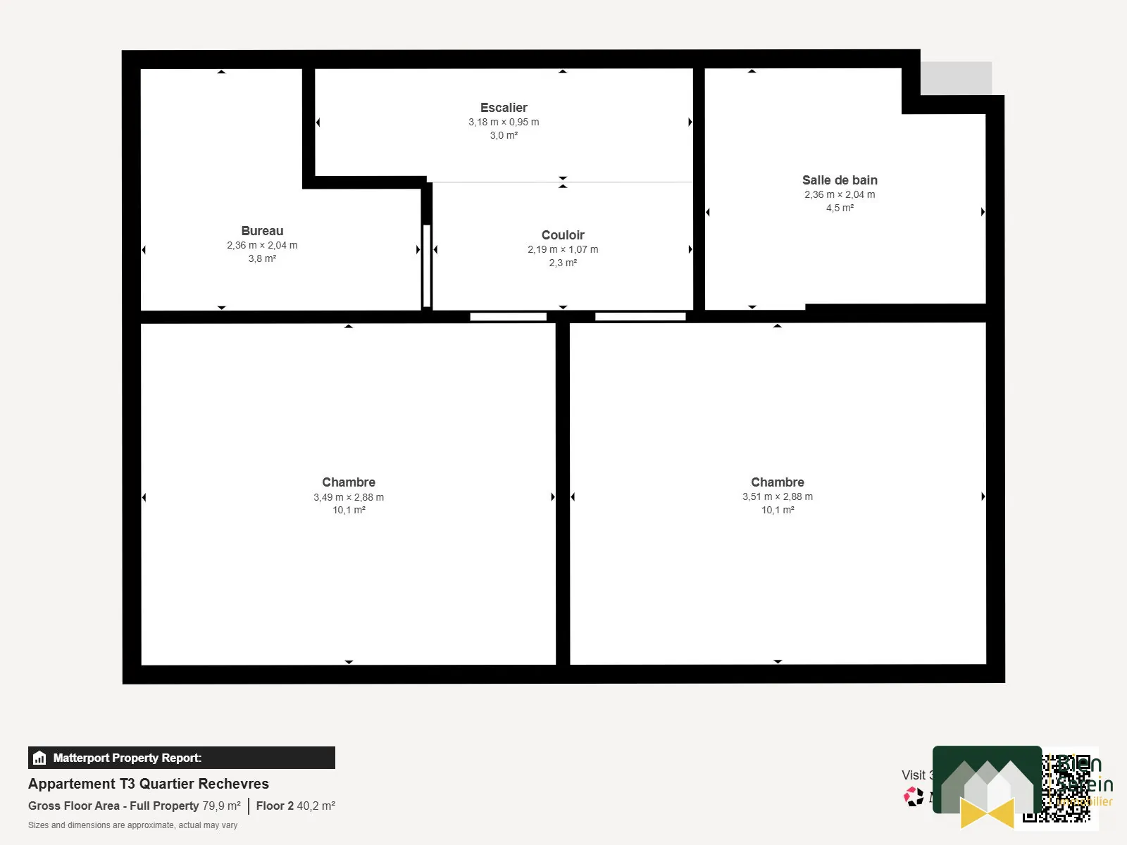 Appartement duplex avec jardin et terrasse à Chartres – Logement 3 pièces 