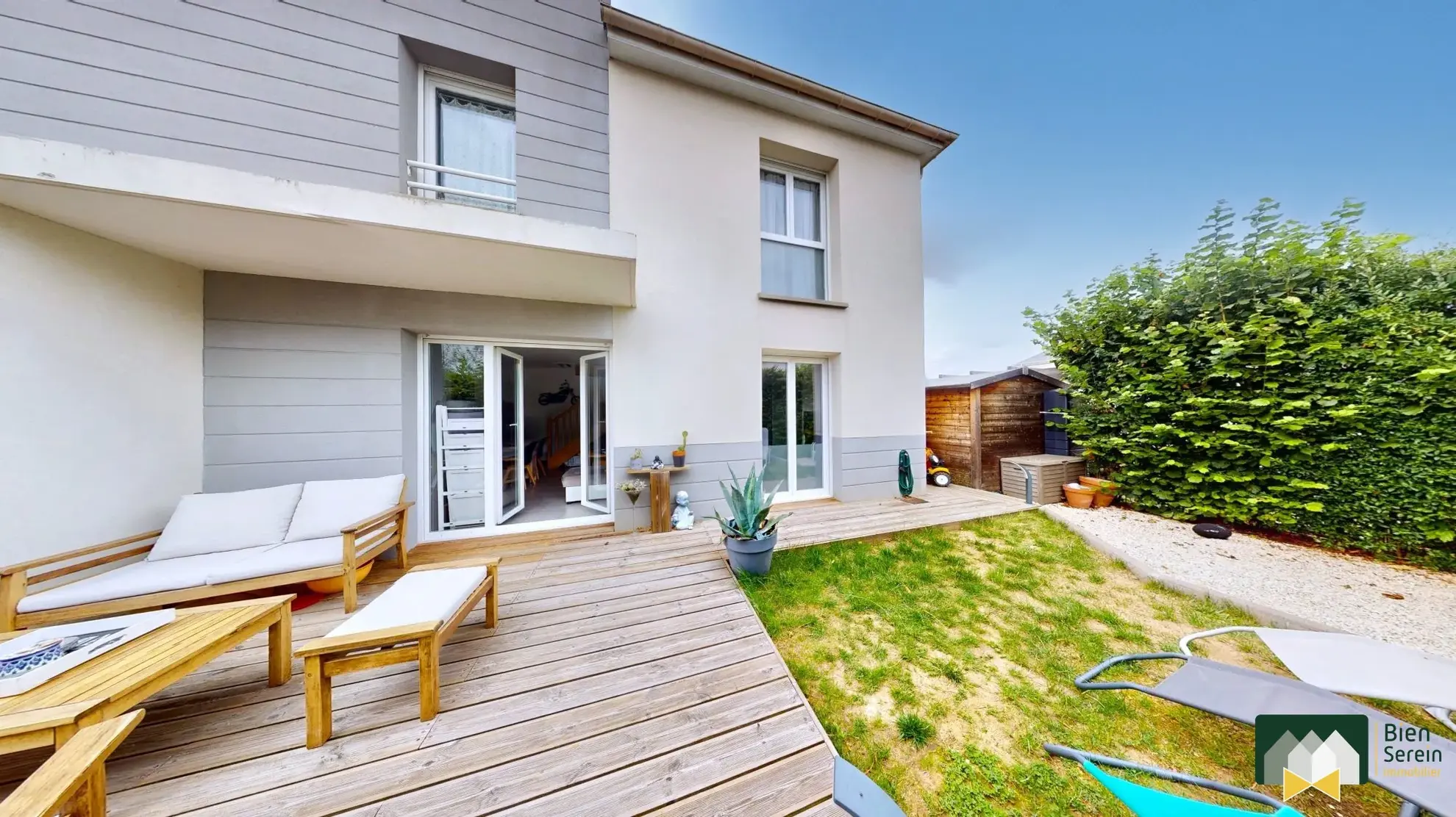 FACADE Appartement duplex avec jardin et terrasse à Chartres – Logement 3 pièces 