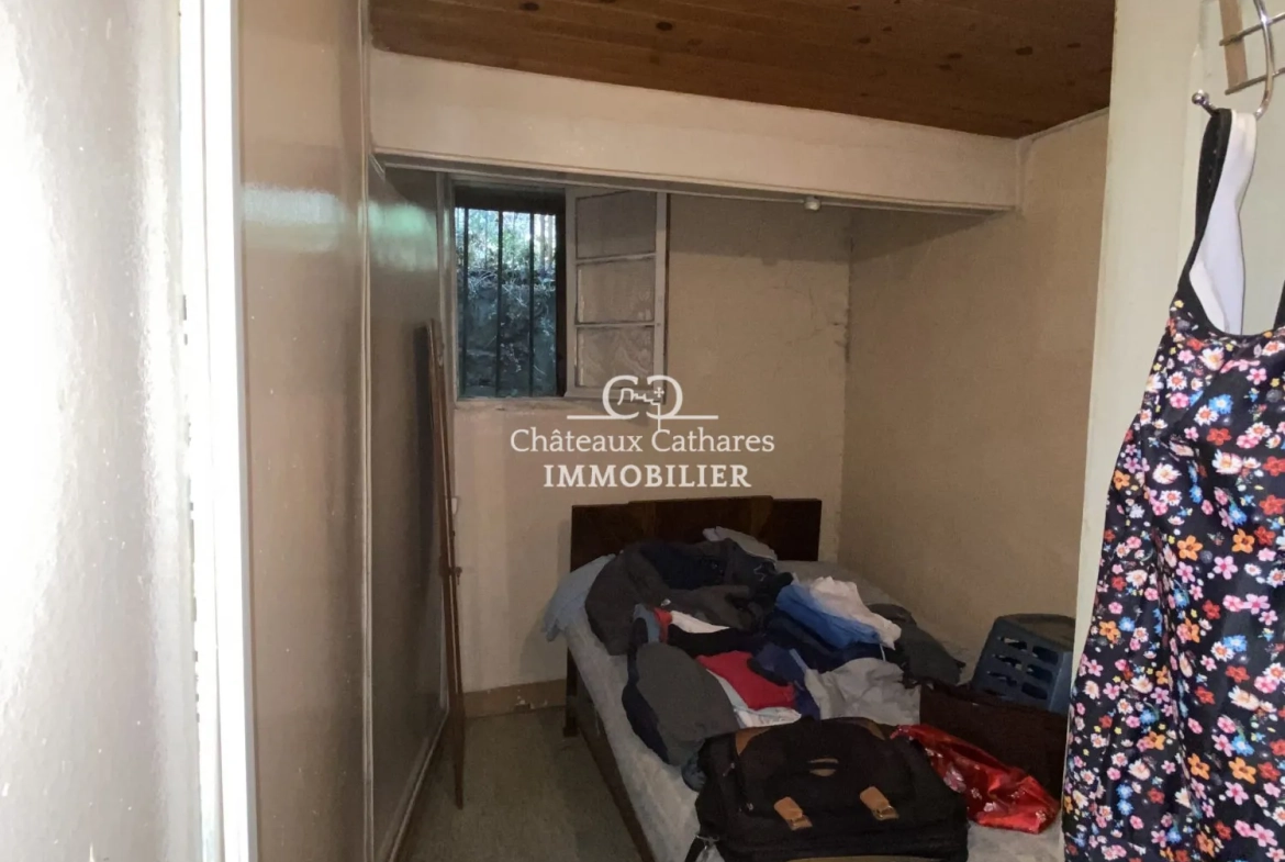 Maison de village à rénover avec grand potentiel à Salvezines - 110 m² 