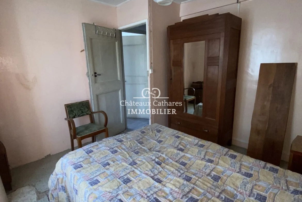 Maison de village à rénover avec grand potentiel à Salvezines - 110 m² 