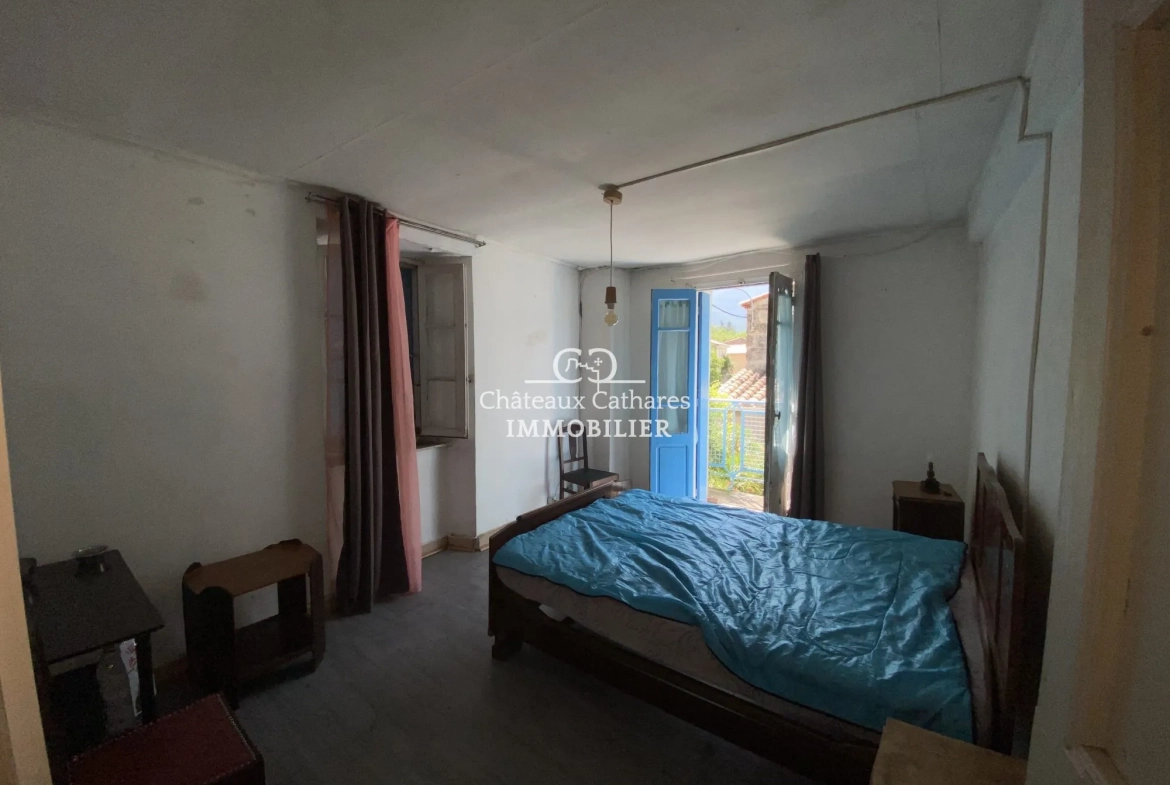 Maison de village à rénover avec grand potentiel à Salvezines - 110 m² 