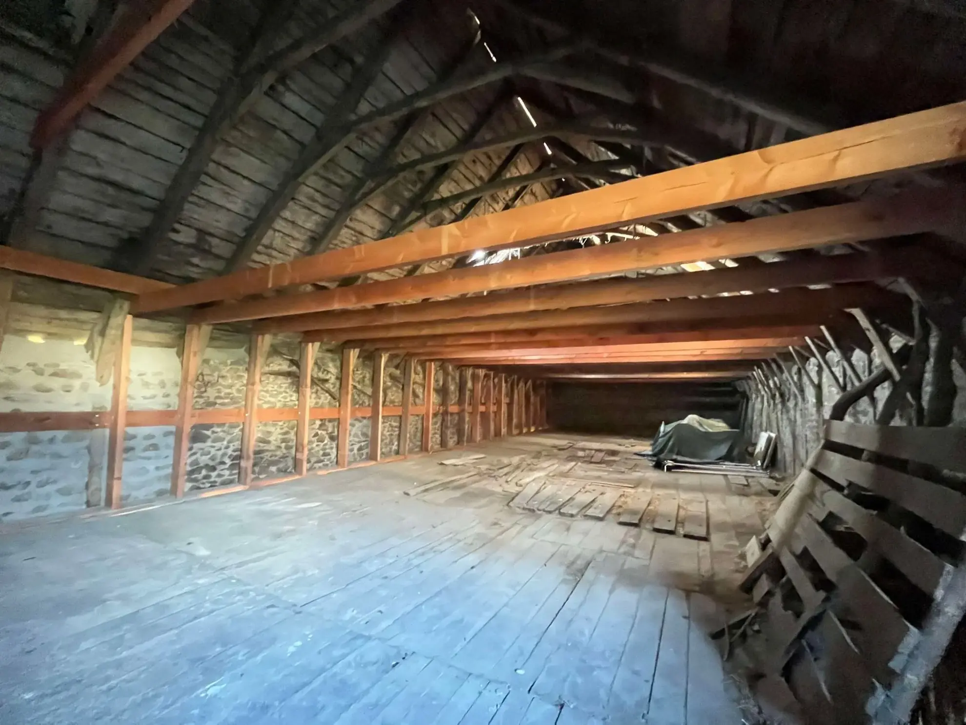 Grange Grande bâtisse en pierre à Champagnac - Possibilité de reconversion en habitation ou stockage 