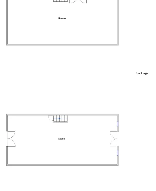 Plans Grande bâtisse en pierre à Champagnac - Possibilité de reconversion en habitation ou stockage 