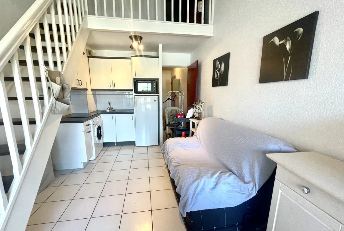 Appartement duplex avec piscine et parking à Argelès-sur-Mer à 150 m de la plage 