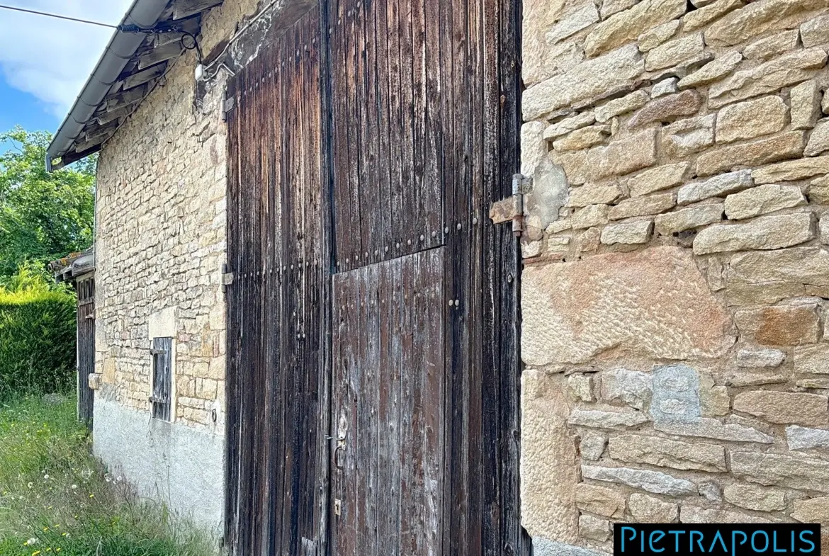 Grange en pierre à rénover proche Mâcon - Opportunité rare à La Salle 