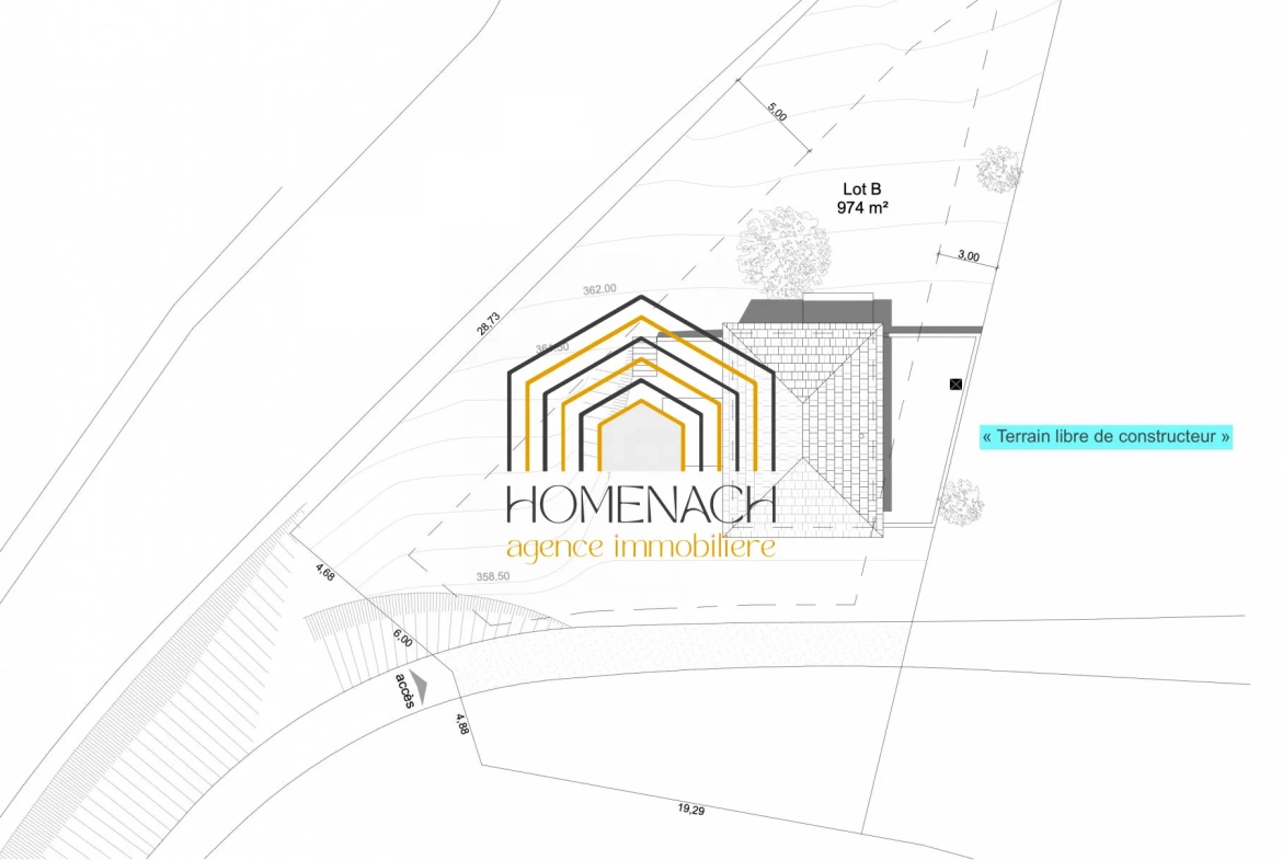 Terrain constructible de 974 m² à Saint-Victor de Cessieu, prêt à bâtir 