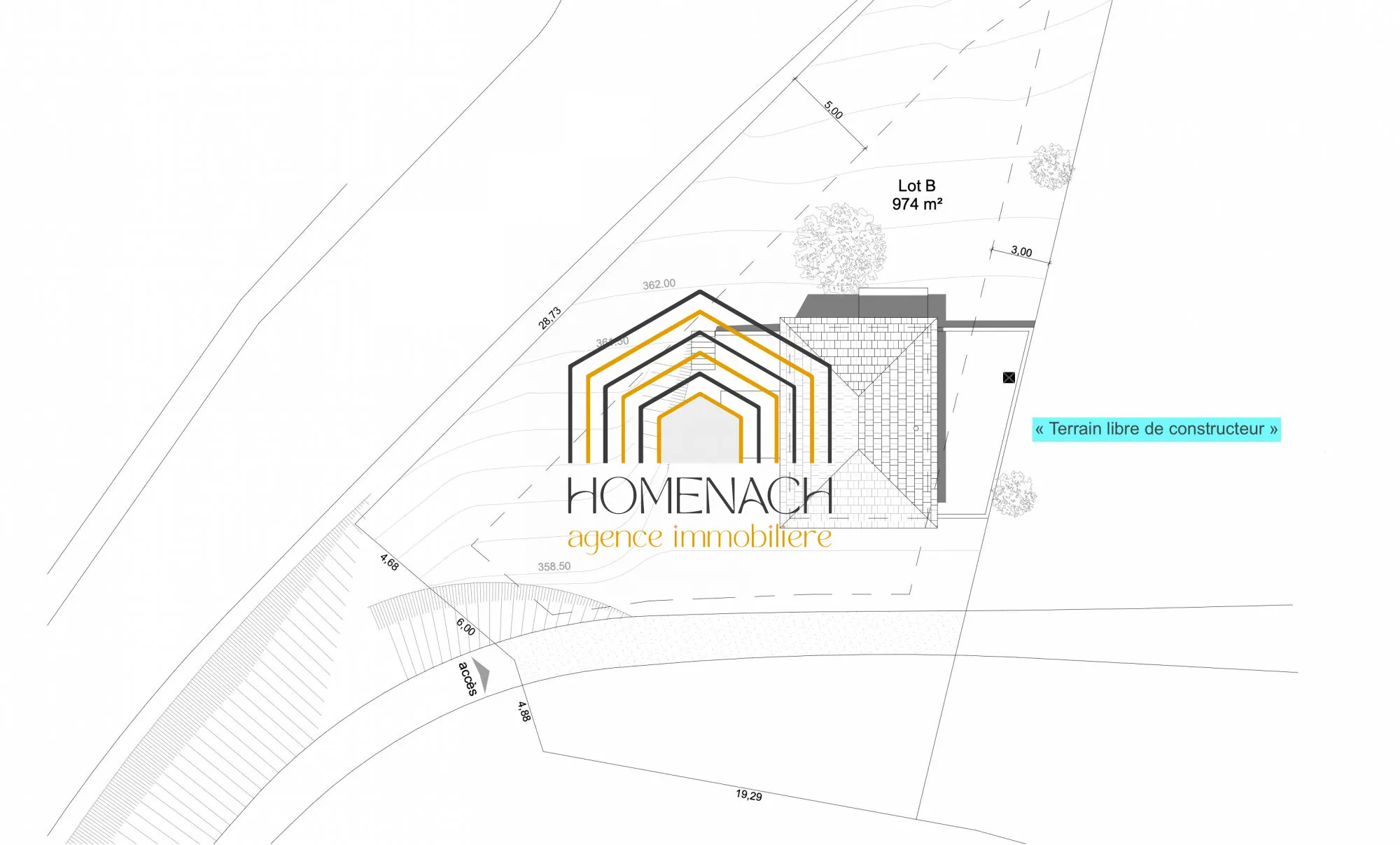 Terrain constructible de 974 m² à Saint-Victor de Cessieu, prêt à bâtir 