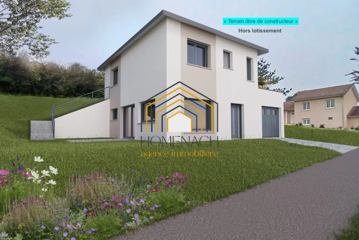 Terrain constructible de 974 m² à Saint-Victor de Cessieu, prêt à bâtir 