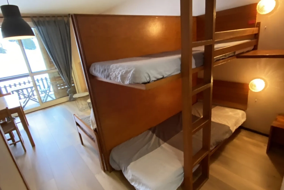 Charmant studio meublé de 26 m² avec terrasse à Dévoluy, vue montagne 