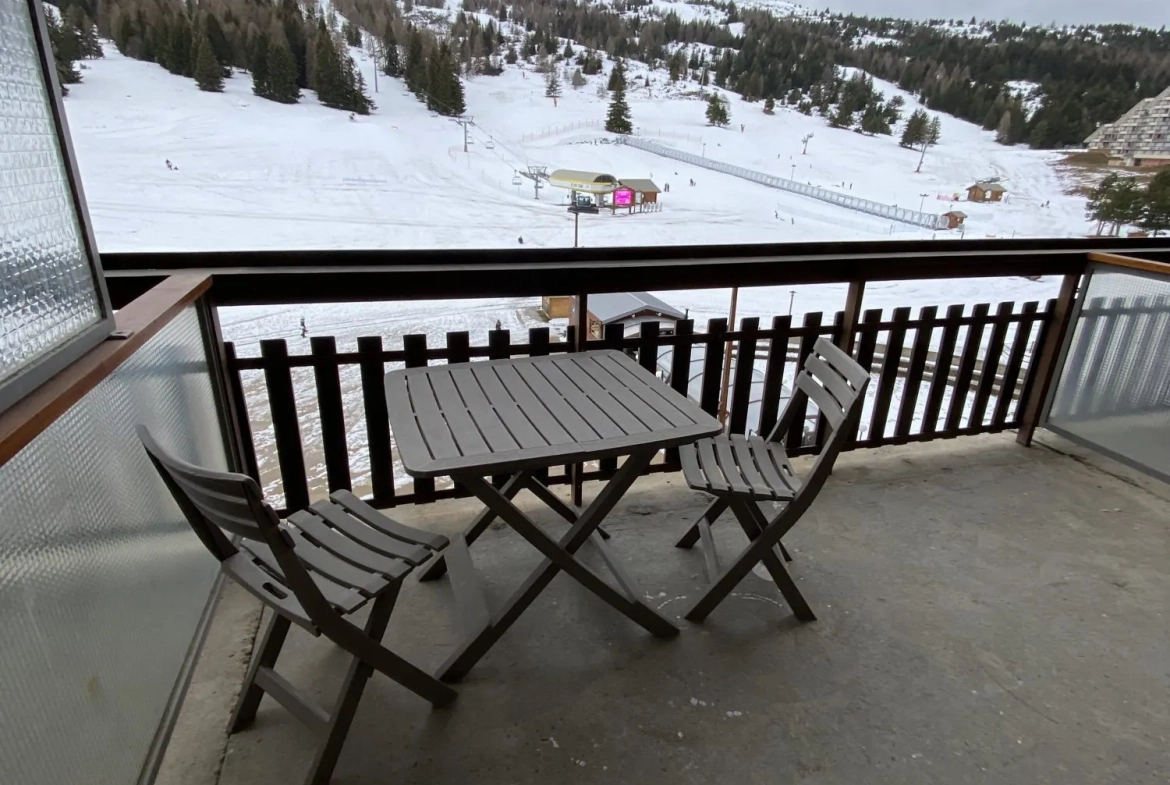 Charmant studio meublé de 26 m² avec terrasse à Dévoluy, vue montagne 