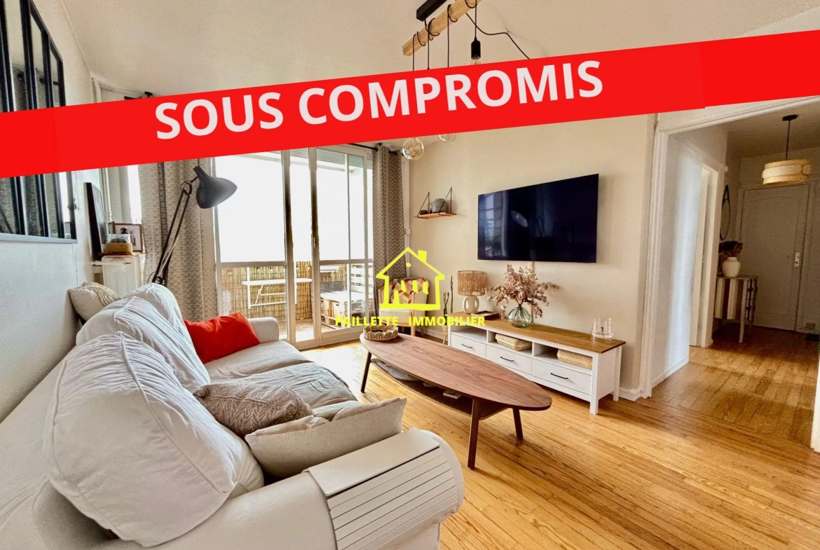Bel appartement lumineux de 2 chambres avec balcon à Le Havre proximité Sanvic 