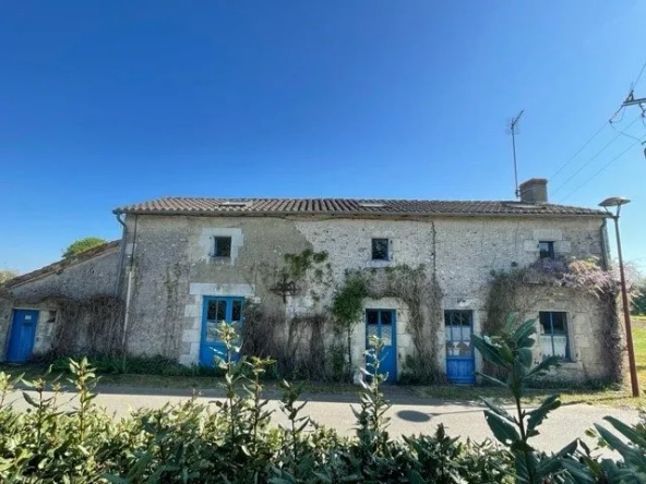 Maison ancienne avec grange et jardin à Fleix, proche Chauvigny