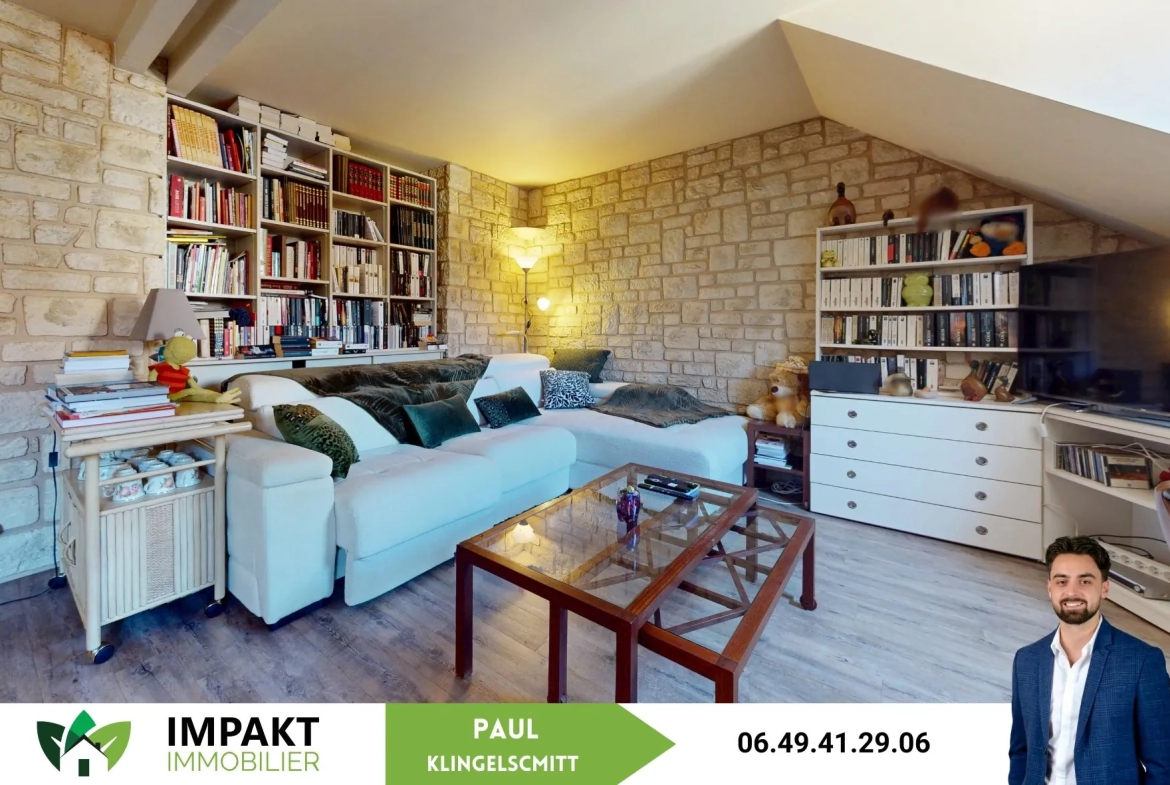 Appartement à Belfort de 61,44 m² dans le Triangle d'Or, rénové, avec cave et proximité commerces 