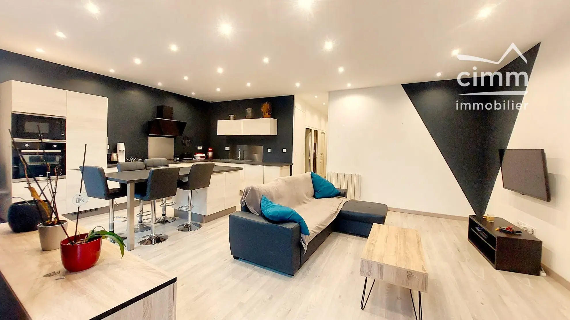 Appartement T2/3 à vendre à Vinay, rénové, lumineux et proche commodités 
