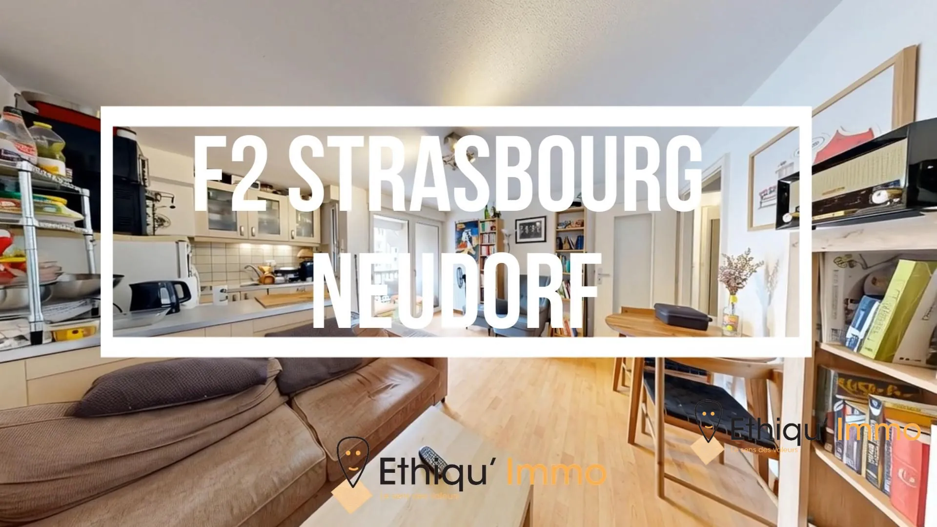 Bel appartement T2 à vendre à Strasbourg Neudorf, avec parking sécurisé et cave 