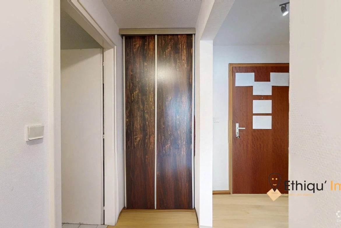 Bel appartement T2 à vendre à Strasbourg Neudorf, avec parking sécurisé et cave 