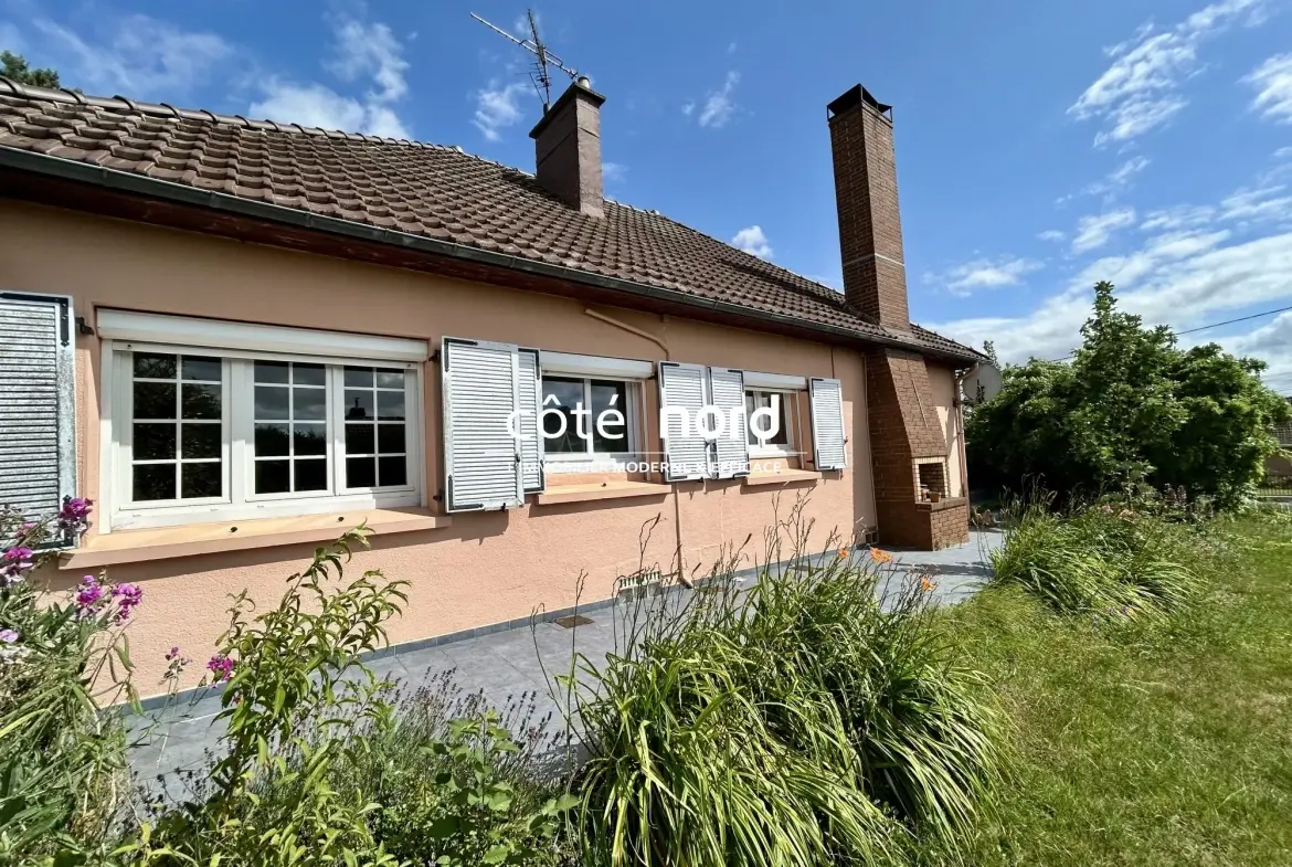 Pavillon semi plain-pied avec 5 chambres et sous-sol à Walincourt-Selvigny 