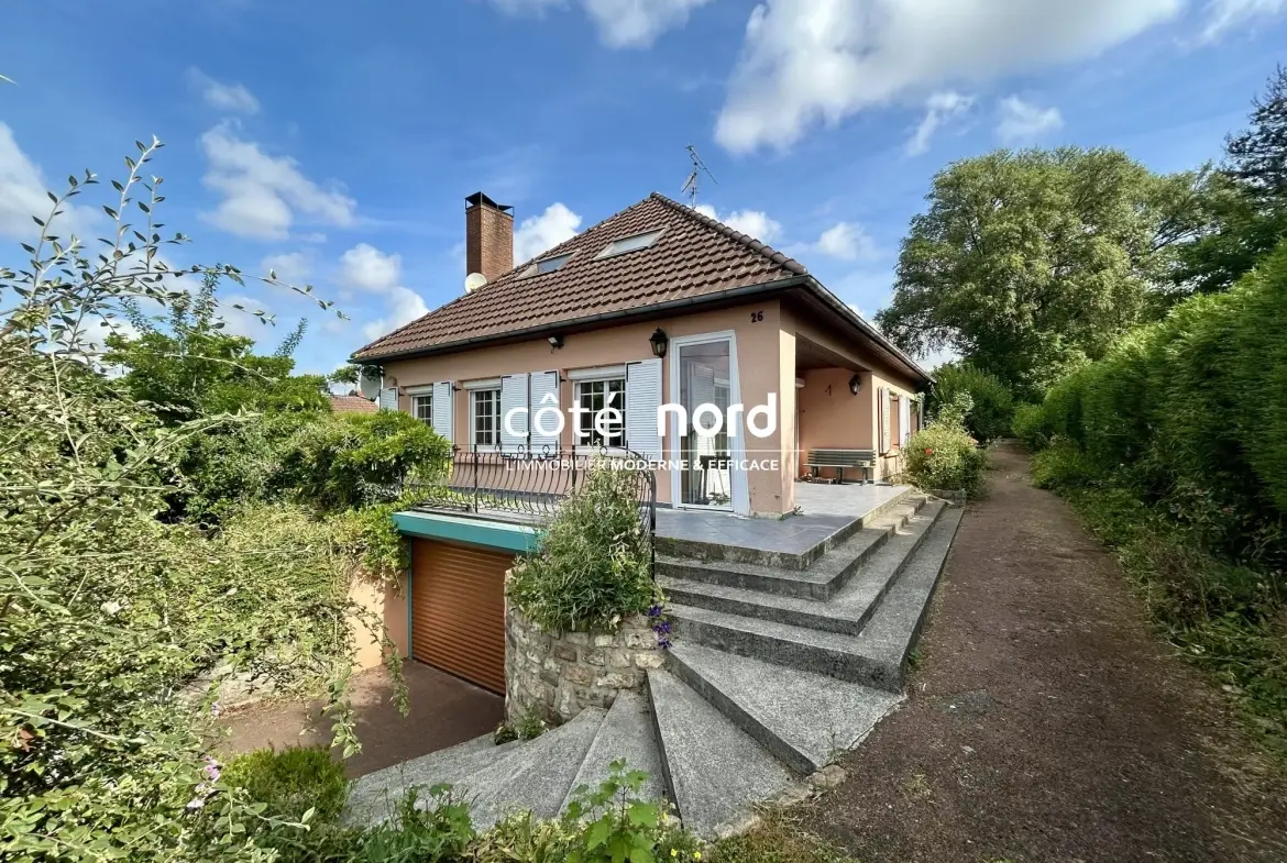Pavillon semi plain-pied avec 5 chambres et sous-sol à Walincourt-Selvigny 