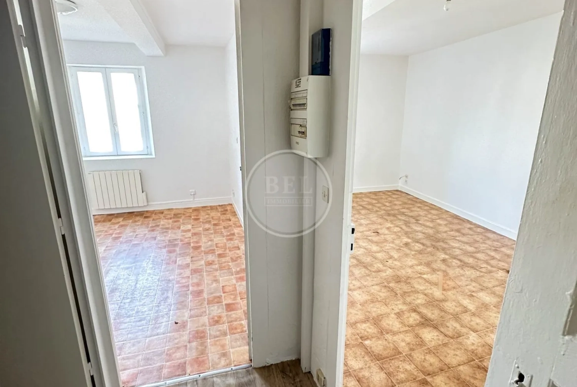 possibilité grande pièce étage Maison à rénover avec potentiel à Chazelles-sur-Lyon, 90 m² 