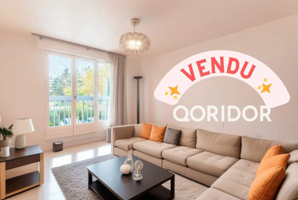 Appartement T2 de 46 m² à vendre à Lyon dans résidence sécurisée 
