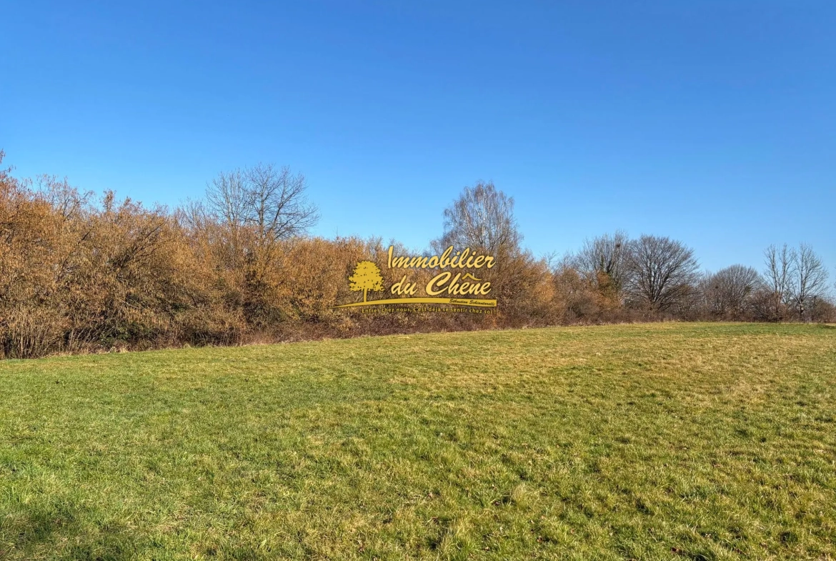 Terrain constructible à Bouhans-lès-Lure avec vue dégagée et faible aléa 