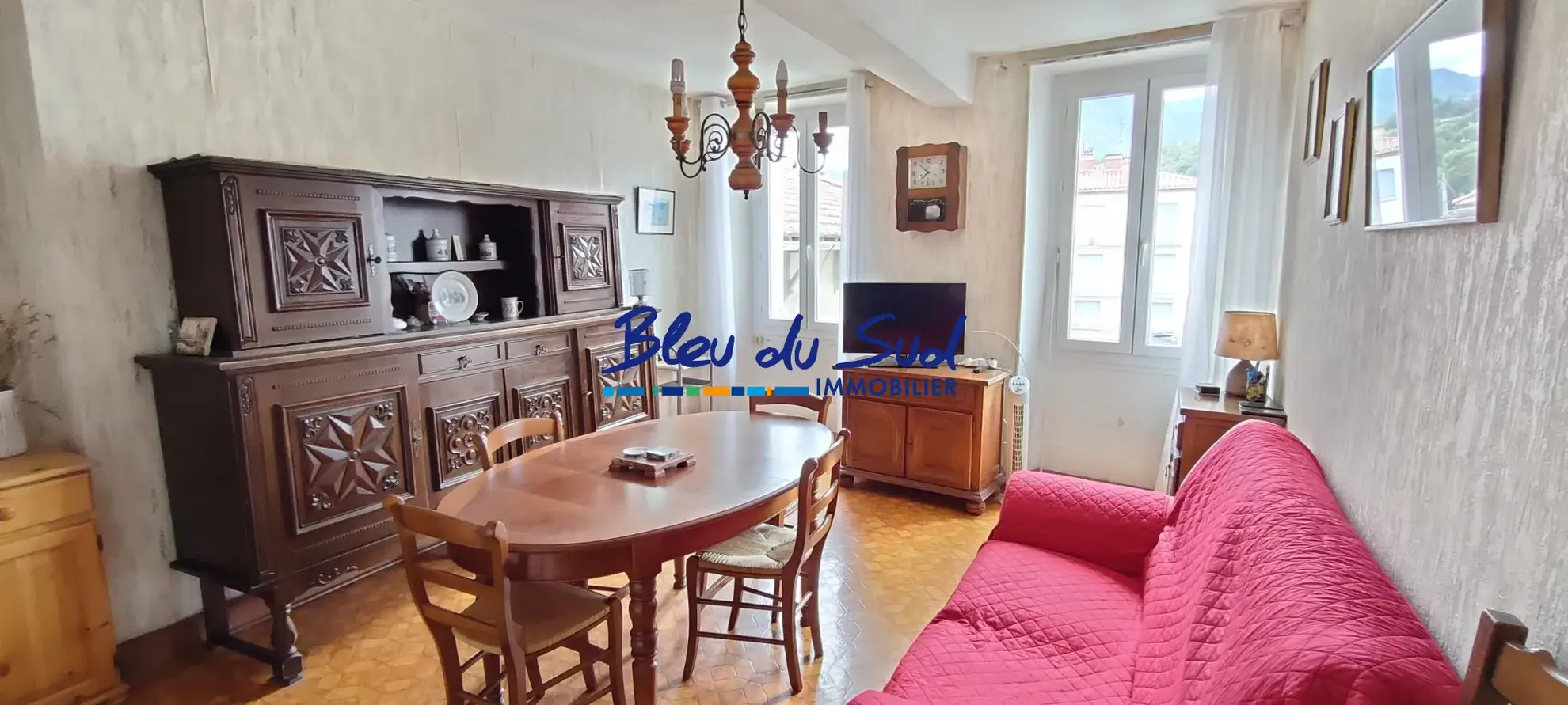 Sejour Appartement T3 à rafraîchir avec vue sur le Canigou à Prades 