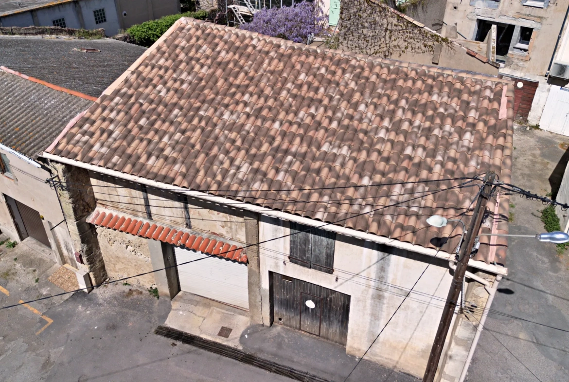 Grange à rénover avec toiture neuve à Sallèles-d’Aude - Potentiel d'aménagement et grande surface 