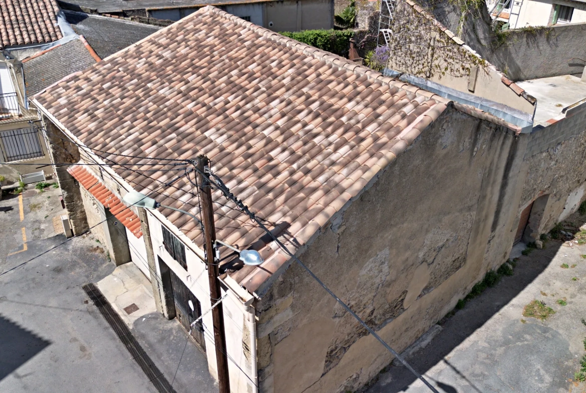 Grange à rénover avec toiture neuve à Sallèles-d’Aude - Potentiel d'aménagement et grande surface 