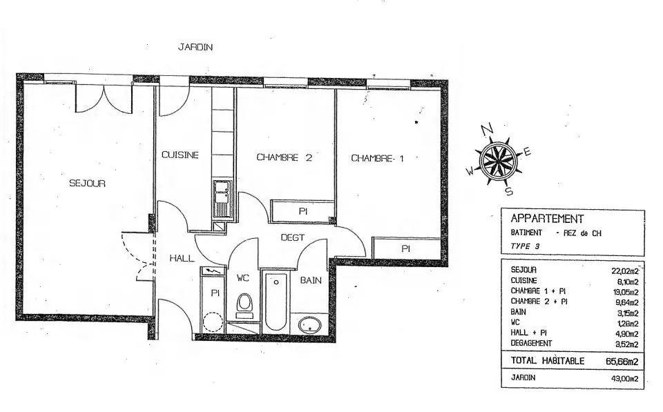 Appartement T3 à vendre à Castres, résidence avec jardin et parking - idéal investisseur ou résidence principale 