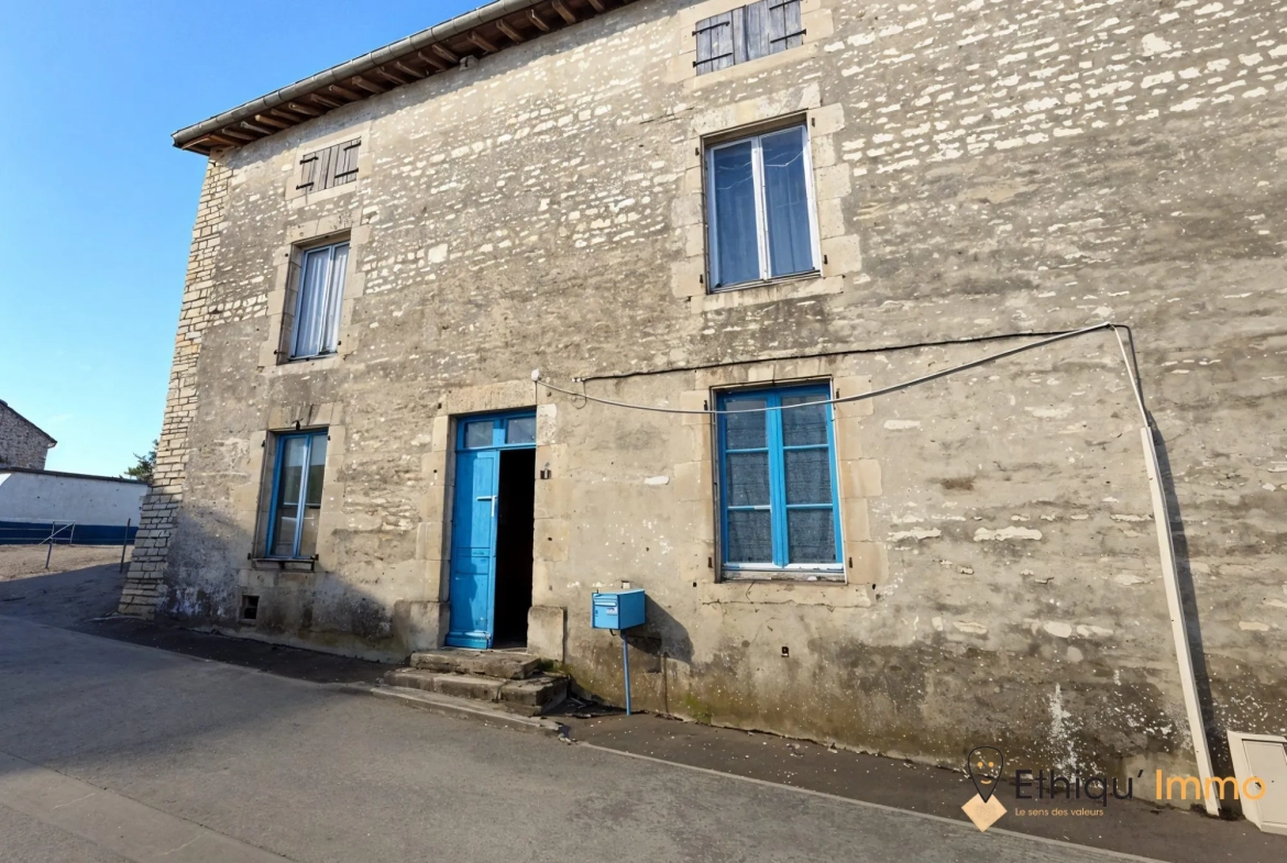 Maison de village à rénover entièrement près de Bar-sur-Aube 