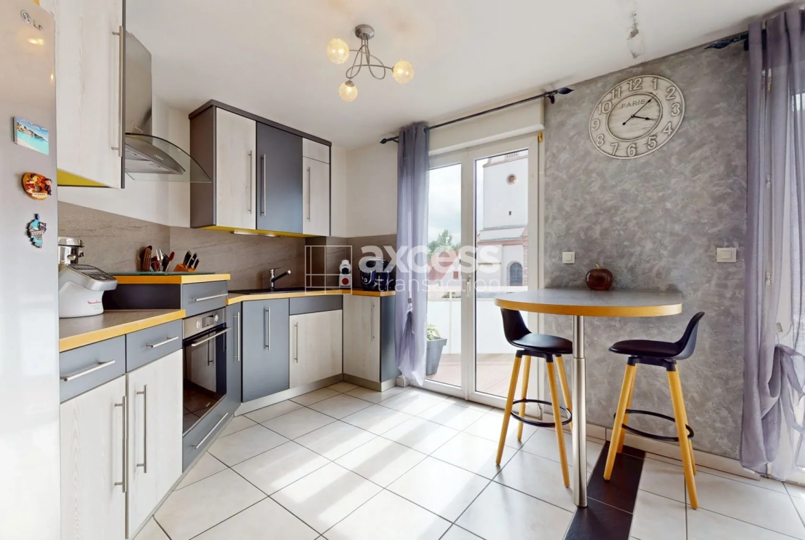 Achat d'un appartement T3 lumineux avec terrasse à Gries – idéal famille 