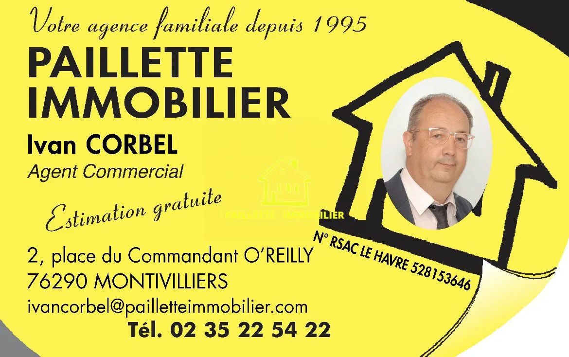 À vendre Appartement T2 lumineux de 61 m² au Havre, plein centre 