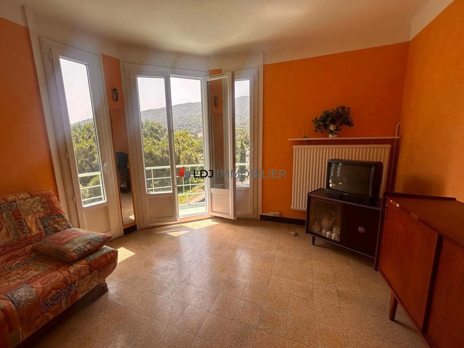 Appartement T2 meublé avec vue dégagée et balcon à Amélie-les-Bains-Palalda 