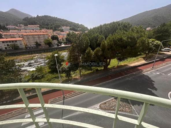 Appartement T2 meublé avec vue dégagée et balcon à Amélie-les-Bains-Palalda