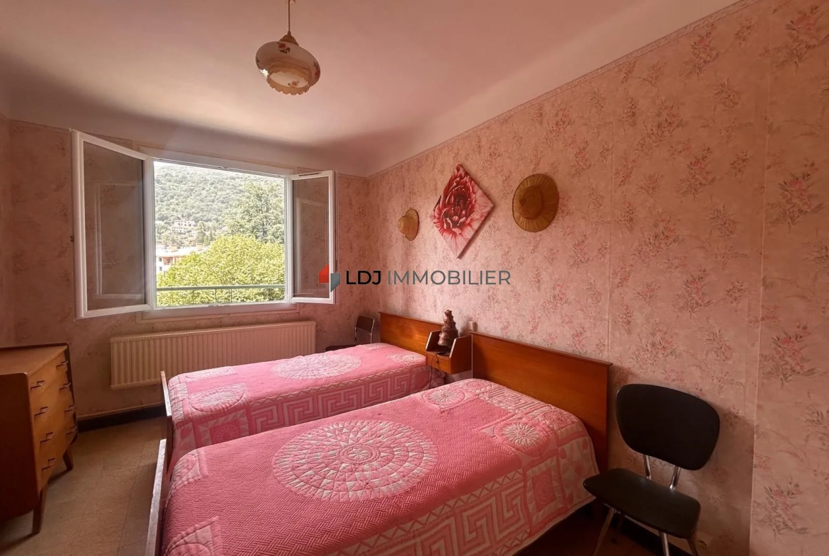 Appartement T2 meublé avec vue dégagée et balcon à Amélie-les-Bains-Palalda 