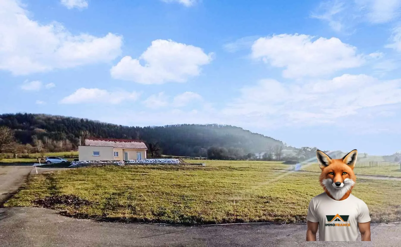 Terrain à bâtir à Cléron 769 m², vue dégagée, lotissement calme 