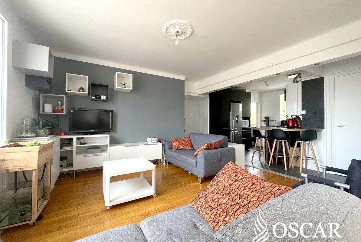 Appartement lumineux de 60 m² avec deux chambres à Chantenay, Nantes 