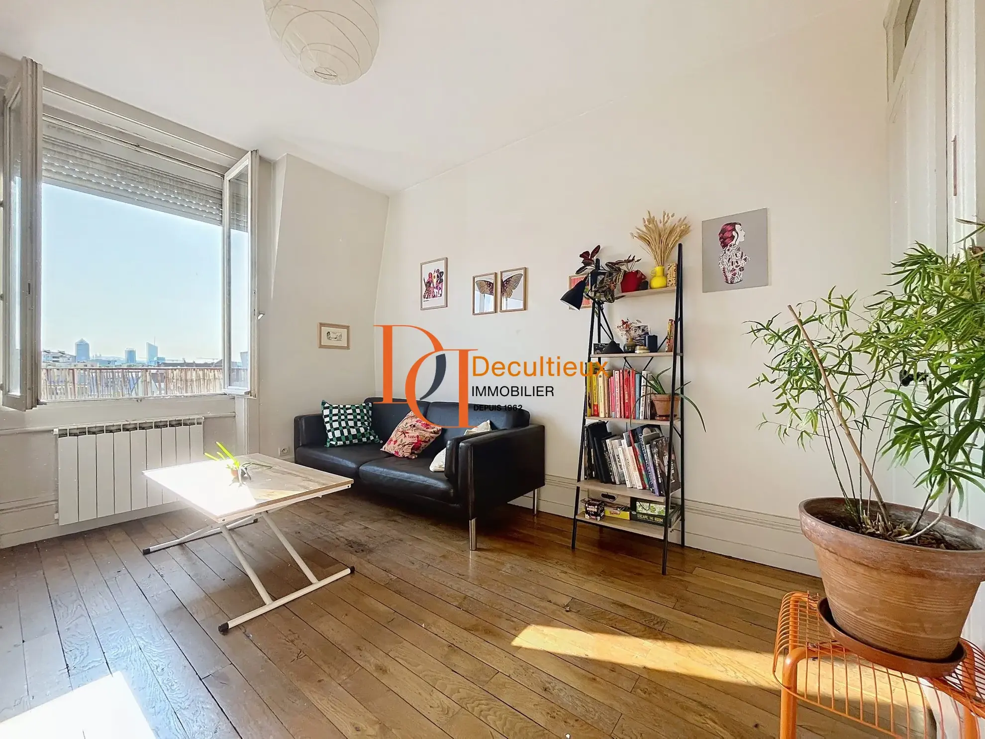 Charmant appartement T1 bis avec balcon à Villeurbanne, proche des Gratte-Ciel 