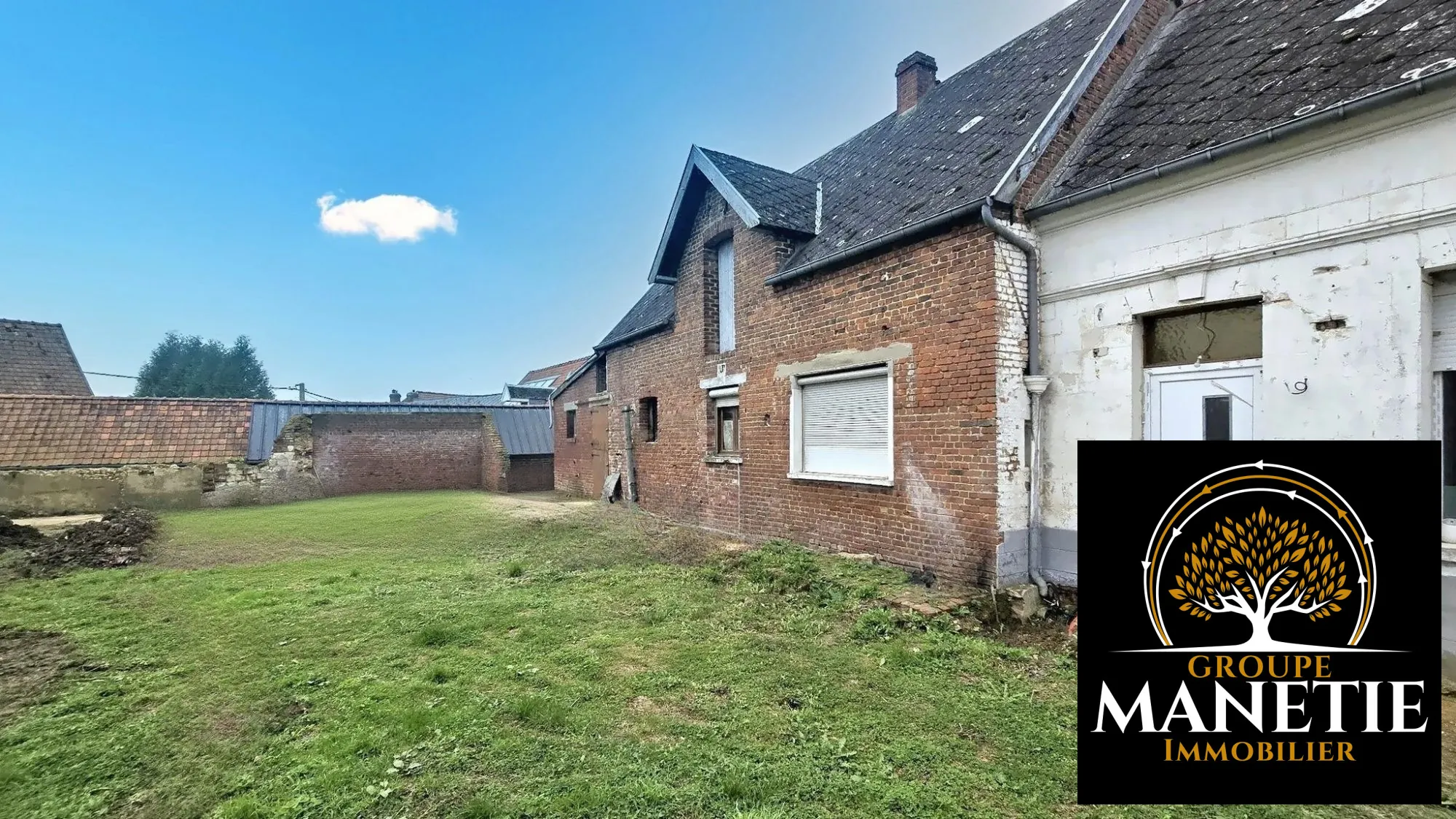 Ancienne grange à rénover proche d'Arras avec jardin de 750 m² 