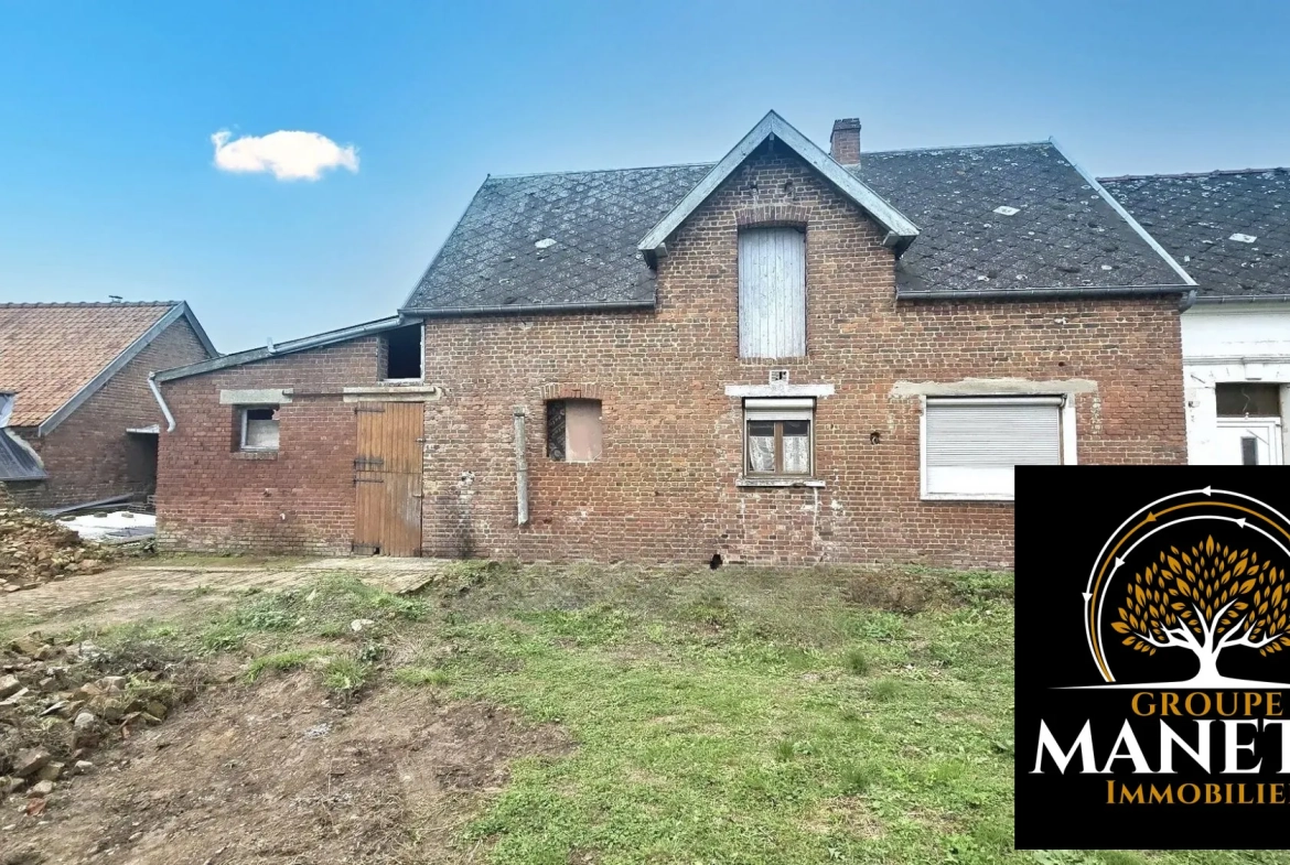 Ancienne grange à rénover proche d'Arras avec jardin de 750 m² 