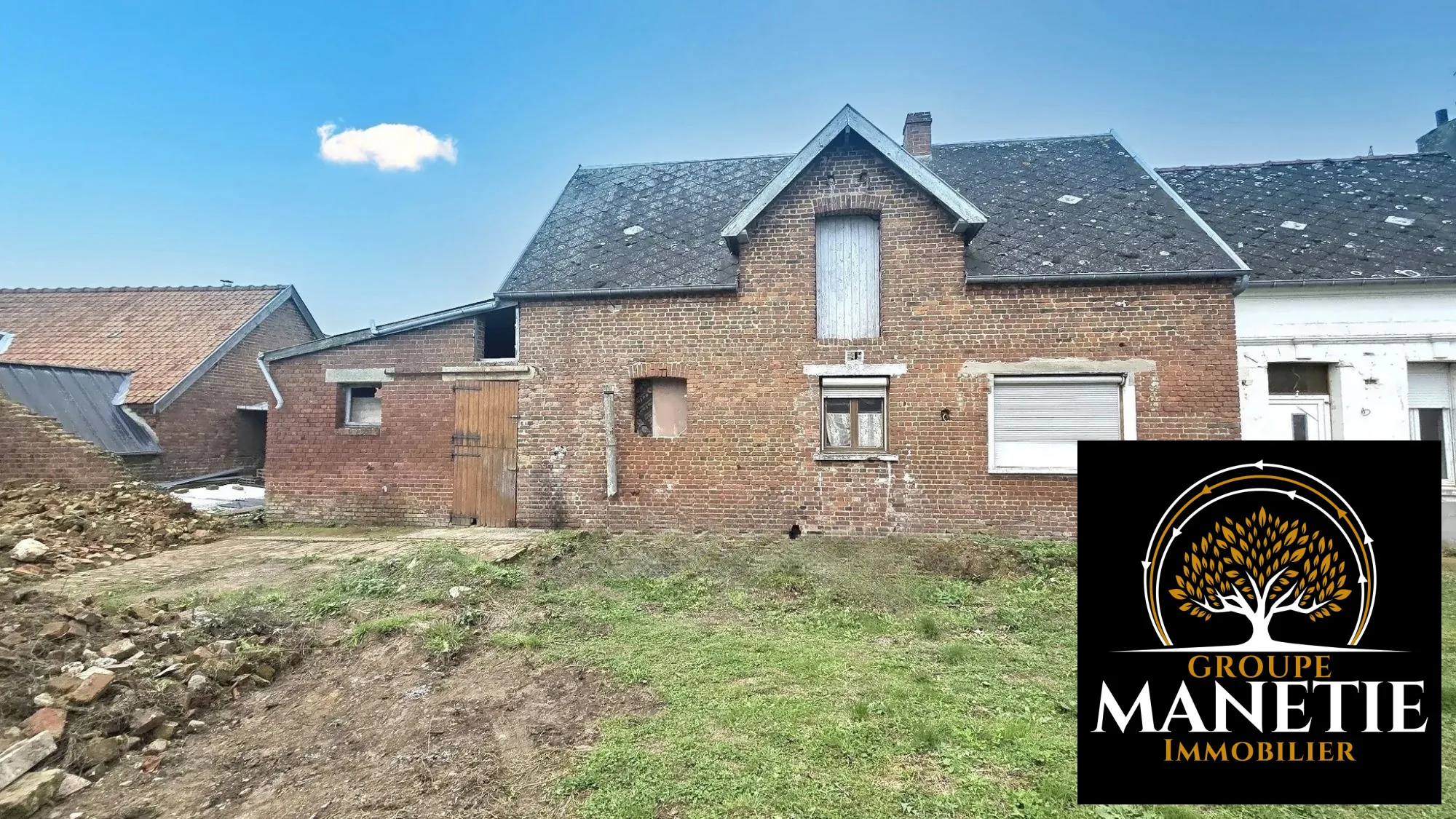 Ancienne grange à rénover proche d'Arras avec jardin de 750 m² 