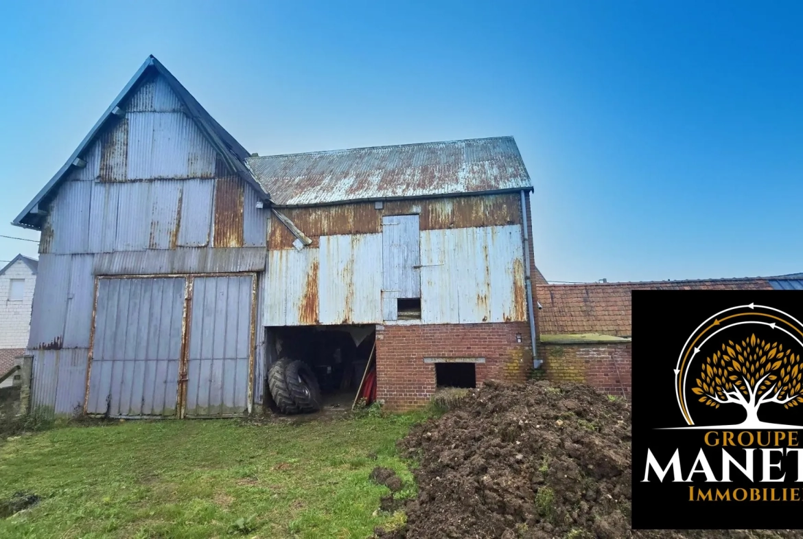Ancienne grange à rénover proche d'Arras avec jardin de 750 m² 