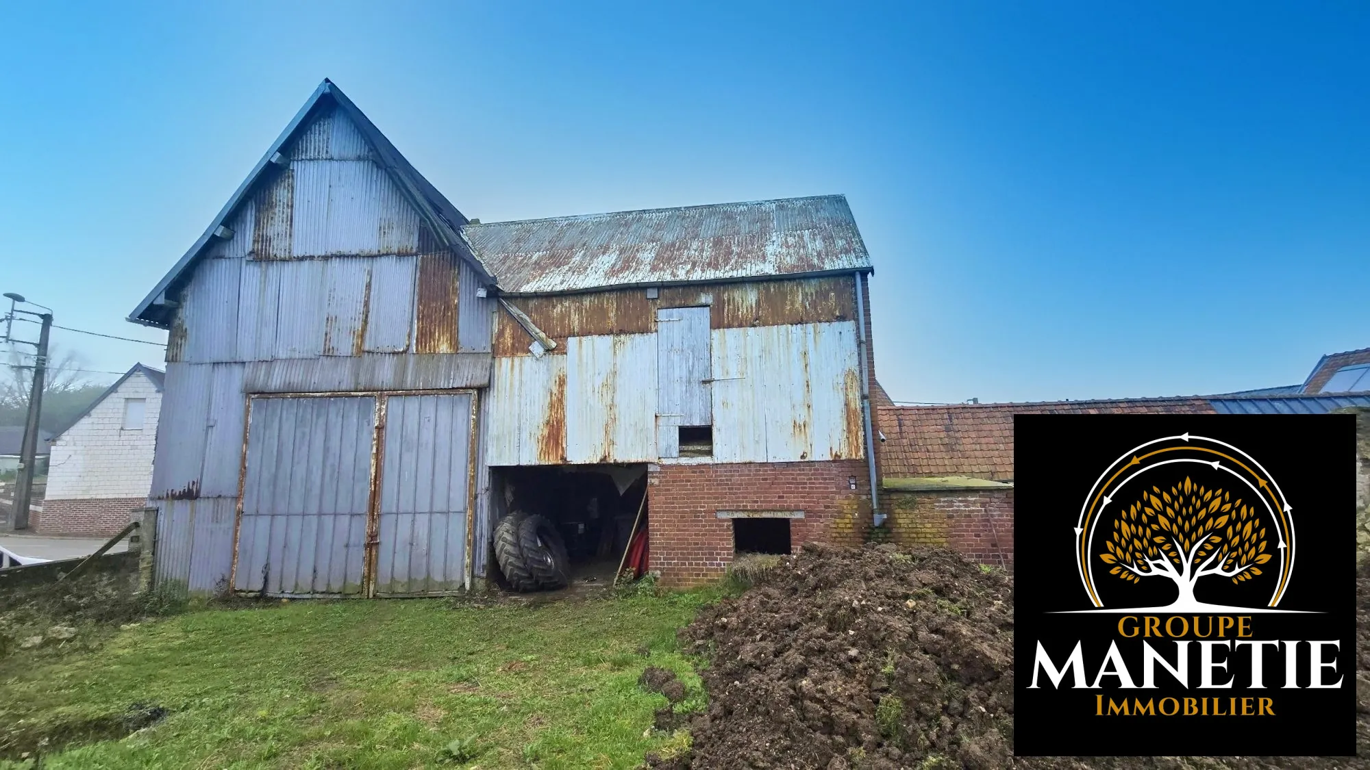 Ancienne grange à rénover proche d'Arras avec jardin de 750 m² 