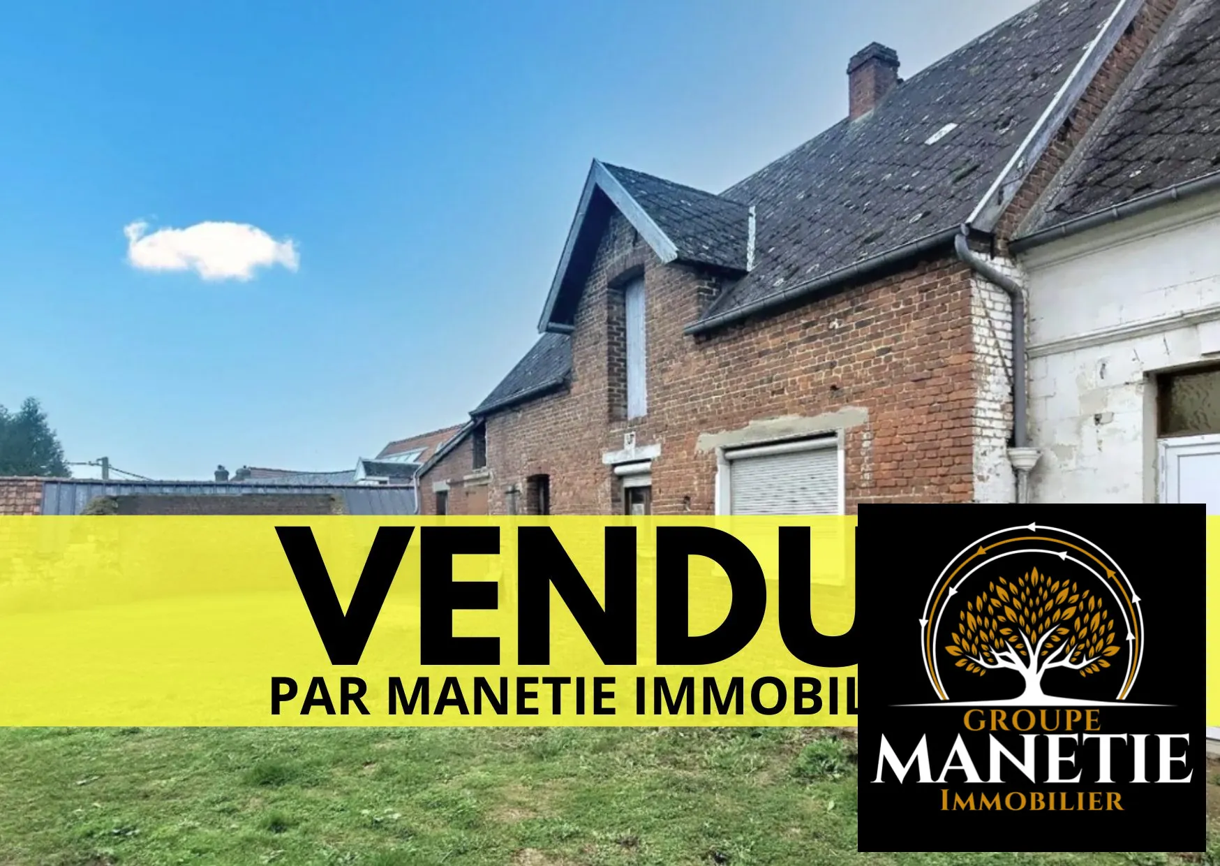 Ancienne grange à rénover proche d'Arras avec jardin de 750 m² 