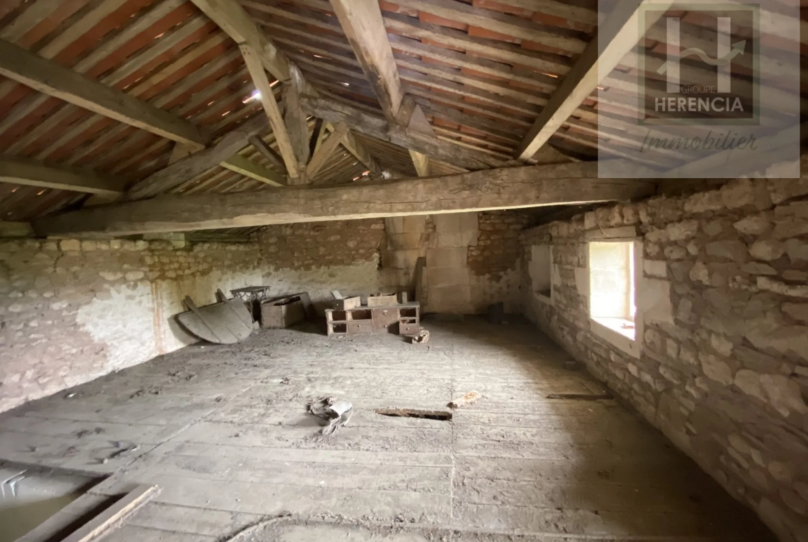 Ancienne ferme viticole à rénover avec dépendances à Champmillon 